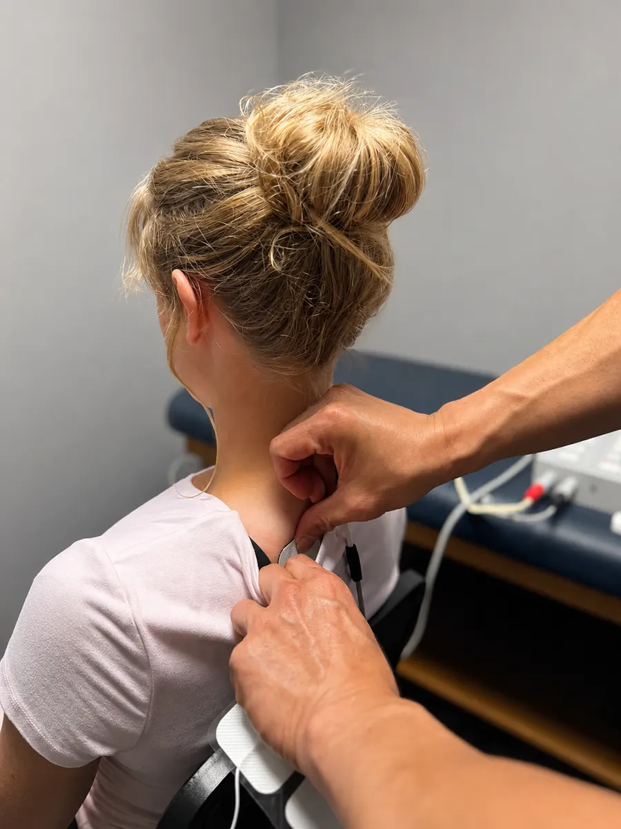 Electrical Stimulation Therapy at Adams Chiropractic, Plano TX