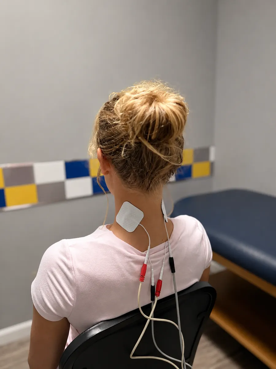 Electrical Stimulation Therapy at Adams Chiropractic, Plano TX